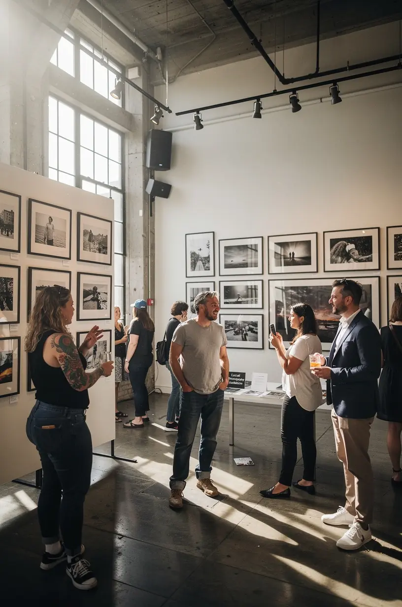 Community event planning feedback discussion illustration