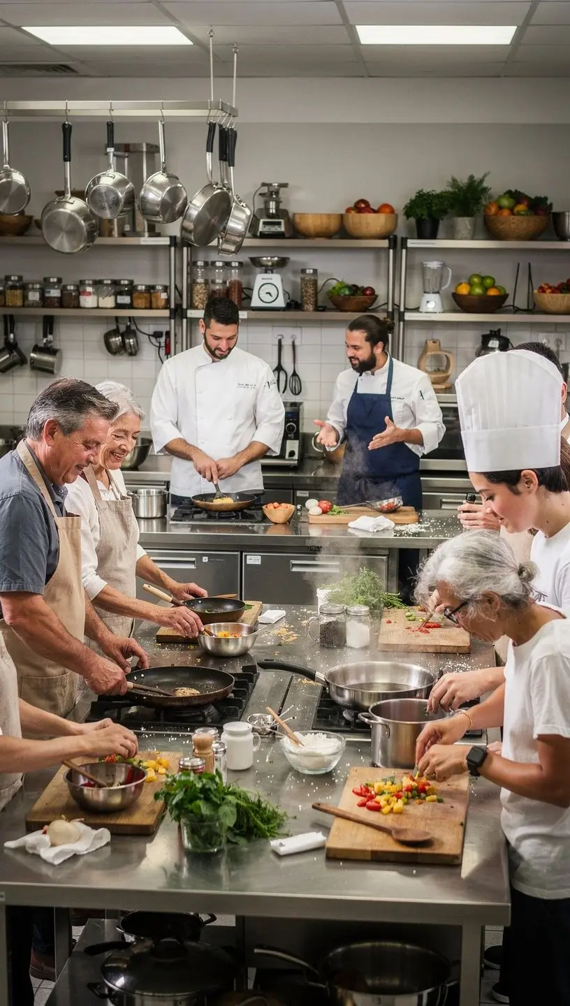 Group of people engaging in a social activity outdoors.